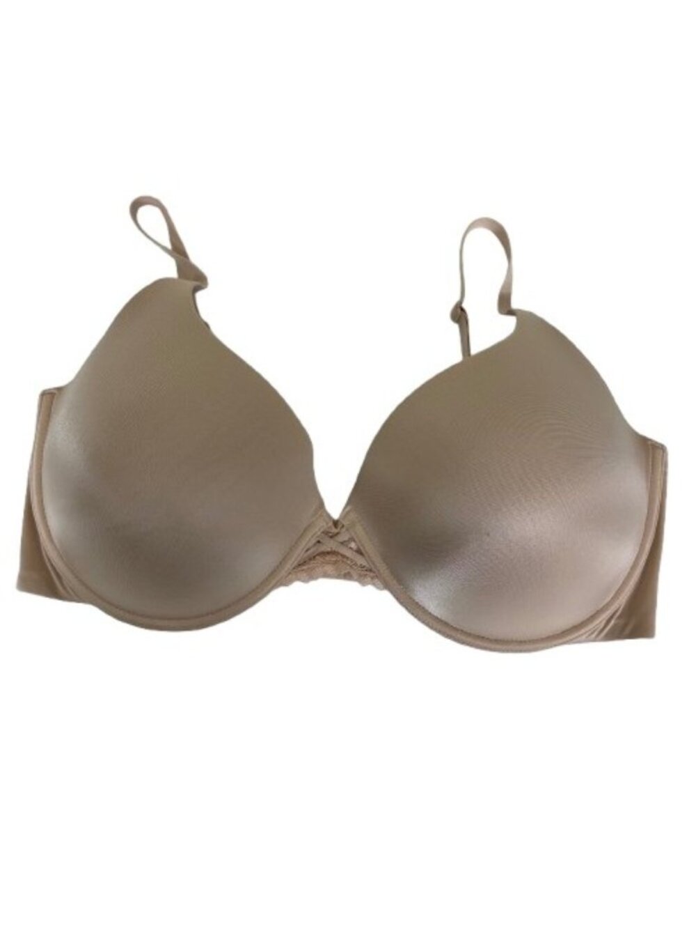 Maidenform Dreamwire 38D No-Poke Push Up Bra Evening Blush Pink DM0066